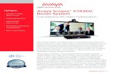Avaya Scopia XT4300 Room System · company maximize productivity with the communications solutions specific to the needs of your ... • H.460.18, H.460.19 • “Keep Alive” packet