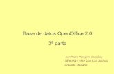 Base de datos OpenOffice 2.0 3ª parte · Una consulta es un proceso de filtrado de los datos de nuestra base de datos de tal manera que podemos acceder a una determinada información