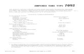 Tube Collectors Association60).pdf · The Amperex 7092 is a directly heated triode especially designed for industrial oscillator and amplifier applications for both intermittent and
