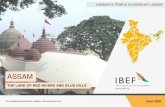 ASSAM - ibef.org · Assam is rich in natural resources such as natural oil and gas, rubber, tea, and minerals such as granite, limestone and kaolin. Tea production in the state stood