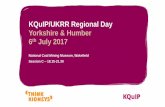 KQuIP/UKRR Regional Day Yorkshire & Humber 6th July 2017€¦ · A stepped wedge cluster randomised trial Primary outcome - mortality at 30 days Power based on: • AKI incidence