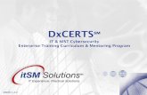 DxCERTS - NISTCSF · Phase #5 –HR Training Program Organization Role Objective Activities HR Manager To establish HR policies and procedures for training new employees and a career