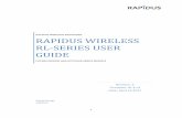RAPIDUS WIRELESS RL-SERIES USER GUIDE · 2 Rapidus Wireless Networks 118 19055 Airport Way Pitt Meadows B.C. V3Y0G4 Canada Contact Information Toll Free Number 1-866-872-6936 Sales/General