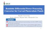 Bendable Differential Power ... - pel.ee.ibaraki.ac.jppel.ee.ibaraki.ac.jp/img/aikawa23.pdf · Characteristics and Issues of Curved Photovltaic Panels. Differential Power Processing