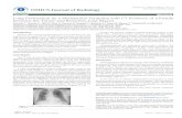 u r n al of OMICS J Radiology OMICS Journal of Radiology · supported by his harboring a lung abscess 20 years earlier. The abscess was the result of chemical pneumonitis or attributable
