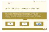 Axiom Cordages Limited - Industrial Ropes and Cargo Nets ... · Established in the year 1999, we, Axiom Cordages Limited are a distinguished organization involved in manufacturing,