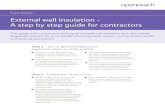 External Wall Insulation - Openreach...External wall insulation - A step by step guide for contractors This guide is for contractors working on external wall insulation and other similar
