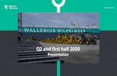 Q2 2020 presentation - walleniuswilhelmsen.com€¦ · Q2’19 Q3’19 Q4’19 Q1’20 Q2’20 171 104-43% -8% Extraordinary items Adjusted 1) Adjusted for extraordinary items Business
