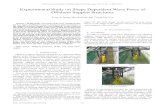 Experimental Study on Shape Dependent Wave Force of ... · force was dependent on the support structure shape, wave height, and ... (Gravity Base System) [7], [8], Hybrid (1), and