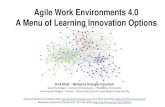 Agile Work Environments 4.0 A Menu of Learning Innovation ...€¦ · Agile Work Environments 4.0 A Menu of Learning Innovation Options Clark Elliott Workplace Strategies Consultant