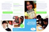 READING RECOVERY - YRDSB€¦ · READING RECOVERY York Region District School Board Primary Reading Intervention Annual Site Report 2013-2014 In Reading Recovery,I remember being