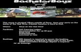 Vaal - Parys River Lodges - BACHELORBOYZ ENTERTAINMENT€¦ · + Bachelor Party Obstacle Course R160 pp + Guided Fishing On Request + Pub Crawl into Parys On Request (on the back