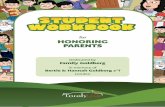STUDENT WORKBOOK€¦ · London STUDENT WORKBOOK. 2 Your parents have done many things for you over the last 48 hours: List four things for which you should express hakaras hatov.