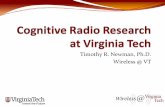 Timothy R. Newman, Ph.D. Wireless VT · y. Software not emphasized in wireless education. y. Grad. researchers learn SCA and SDR design. y. Used in Virginia Tech and Naval Postgraduate