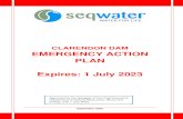 Clarendon Dam Emergency Action Plandata.dnrm.qld.gov.au/eap/clarendon-eap.pdf · Clarendon Dam Emergency Action Plan . Rev. no. Doc No. Doc Owner Version Date Doc Approver . 9.1 ERP-00084