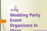 Wedding Party Event Organisers In Vizag