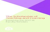 The Scholarship of Teaching and Learning · a Scholarship of Teaching and Learning (SoTL) project, which is an evidence-based investigation related to student learning. This project