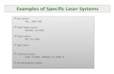 Examples of Specific Laser Systems - Physics & Astronomy lasers.pdf · Gas-Dynamic Lasers Basov & Oraevskii (1963) Principle: Population inversion by rapid expansion (supersonic flow)