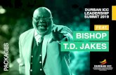 BISHOP T.D. JAKES - ICCBishop T. D. Jakes is a charismatic leader, visionary, provocative thinker and entrepreneur who serves as senior pastor of The Potter’s House, a global humanitarian