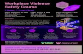 Workplace Violence - University of Wisconsin-Green Bay1).pdf · Workplace Violence Safety Course $39 registration fee includes light breakfast, lunch, class materials and certificate