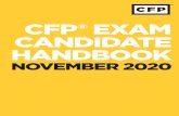 CFP® EXAM CANDIDATE HANDBOOK · QUICK REFERENCE GUIDE CFP® EXAMINATION TESTING WINDOWS March | September | November NOVEMBER 2020 CFP® EXAMINATION TESTING WINDOWS Testing Window: