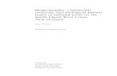 Biogeography, community structure and biological habitat ... · Biogeography, community structure and biological habitat types of subtidal reefs on the ... and are also available