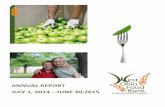 ANNUAL REPORT JULY 1, 2014—JUNE 30,2015...learning, consulting, and value-added services. Ohio Department of Agriculture– Division of Food Safety for Ohio. They are responsible
