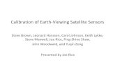 Calibration of Earth-Viewing Satellite Sensorss3-us-east-2.amazonaws.com/spectralevolution/assets/... · 2017. 11. 3. · Earth-Viewing Satellite Sensors for short and long term changes