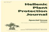 ISSN 1791-3691 Hellenic Plant Protection Journal · 2016. 1. 18. · EDITORIAL POLICY The Hellenic Plant Protection Journal (HPPJ) (ISSN 1791-3691) is the scientifi c publication