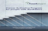 Career Activation Program for people with disabilities · The ProudAfrique Career Activation Program for People with Disabilities offers our learners a career path, not just training.