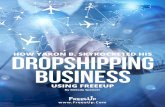 HOW YARON B. SKYROCKETED HIS Dropshipping Business · a bigger and better business future. He is currently scaling horizontally with hopes of building more dropshipping stores and