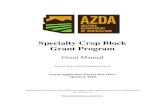 Specialty Crop Block Grant Program - Arizona · (602) 542-4373 FAX (602) 542-5420 January 31, 2018 Dear Grant Applicant: The Arizona Department of Agriculture is pleased to present