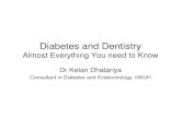 Almost Everything You need to Know...Almost Everything You need to Know Dr Ketan Dhatariya Consultant in Diabetes and Endocrinology, NNUH What is Diabetes? “A complex metabolic disorder