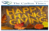 The Carlton Timescarltonseniorliving.com/wp-content/uploads/2016/11/SL.pdf · 2020. 2. 12. · Connie Ortega Day Light Savings Ends Turn your clocks back one hour before bed. Monday,