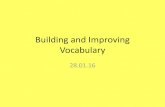 Building and Improving Vocabulary - Holmer Green · 2016. 8. 3. · vocabulary [Why is building our vocabulary so important? Come across new words regularly and learn their meaning