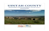 UINTAH COUNTYco.uintah.ut.us/.../Uintah_Resource_Management_Plan... · The 2011 Utah Agricultural Statistics report recorded ... landslide and talus deposits form mainly as masswasting