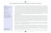 The lightning climatology of South Africa€¦ · with regards to lightning queries was an up-to-date lightning climatology, which could also add immense value. Prior to 2005, the