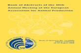 UniPa of... · VI EAAP – 59th Annual Meeting, Vilnius 2008 EAAP Program Foundation Aims EAAP aims to bring to our annual meetings, speakers who can present the latest findings and