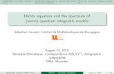 · Integrability and Bethe equations Coderivative approach to rational spin chains Finite size spectrum of sigma models Outline 1 Integrability and Bethe equations ...