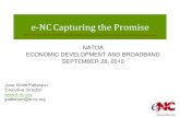 e-NC Capturing the Promise - NATOA | Home · e-NC Business & Technology Telecenters In 2005, the e-NC Authority contracted with RTI International to perform an independent evaluation
