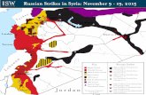 Russian Strikes in Syria: November 9 - 19, 2015 Turkey · n I s r a e l S Y R I A T u r k e y Latakia Tartous Homs Hama Idlib Ar Raqqa Damascus Deir ez-Zour Hasaka Palmyra Aleppo