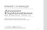 PSAT/NMSQT Practice Test #2 Answer Explanations | SAT ...€¦ · PSAT/NMSQT ANSWER EXPLANATIONS READING 4 followed Falvo’s advice: “I don’t know why. I can’t explain it”