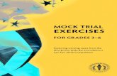 Mock Trial exercises · 2017. 9. 9. · exercises For grades 3 –6 Featuring winning cases from the New Jersey State Bar Foundation’s Law Fair 2016 Competition. Since 1992, the