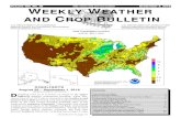 weather WEEKLY WEATHER AND CROP BULLETIN 9/5/2018 آ  September 5, 2018 Weekly Weather and Crop Bulletin