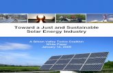 Toward a Just and Sustainable Solar Energy Industrystaging.community-wealth.org/sites/clone.community-wealth.org/file… · In this white paper, the Silicon Valley Toxics Coalition