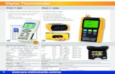 Digital Thermometer - PCE Instruments · Professional Thermometer up to +1050 °C high accuracy • non-contacting temperature measurement • distance-to-measuring point diameter