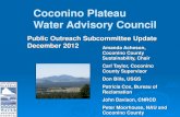 Coconino Plateau Water Advisory Council DECEMBER REPORT_POC.pdf · the Sustainable Home and Water Conservation Tour, and Flagstaff ‘s Festival of Science park event Brochures and