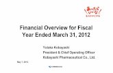 Financial Overview for Fiscal Year Ended March 31, …6 Changes in Consolidated Results 1,308 1,311 0 500 1,000 1,500 2,000 2,500 3,000 FY ended March 2008 FY ended March 2009 FY ended