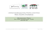 Johannesburg City Parks and Zoo Non Profit Company ... · Johannesburg City Parks and Zoo (JCPZ) is a non-profit legal entity wholly owned by the City of Johannesburg (COJ) Metropolitan