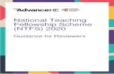 National Teaching Fellowship Scheme (NTFS) 2020 · 2019. 12. 17. · National Teaching Fellowship Scheme 2020 3 1. Introduction These guidelines are for peer reviewers for the National